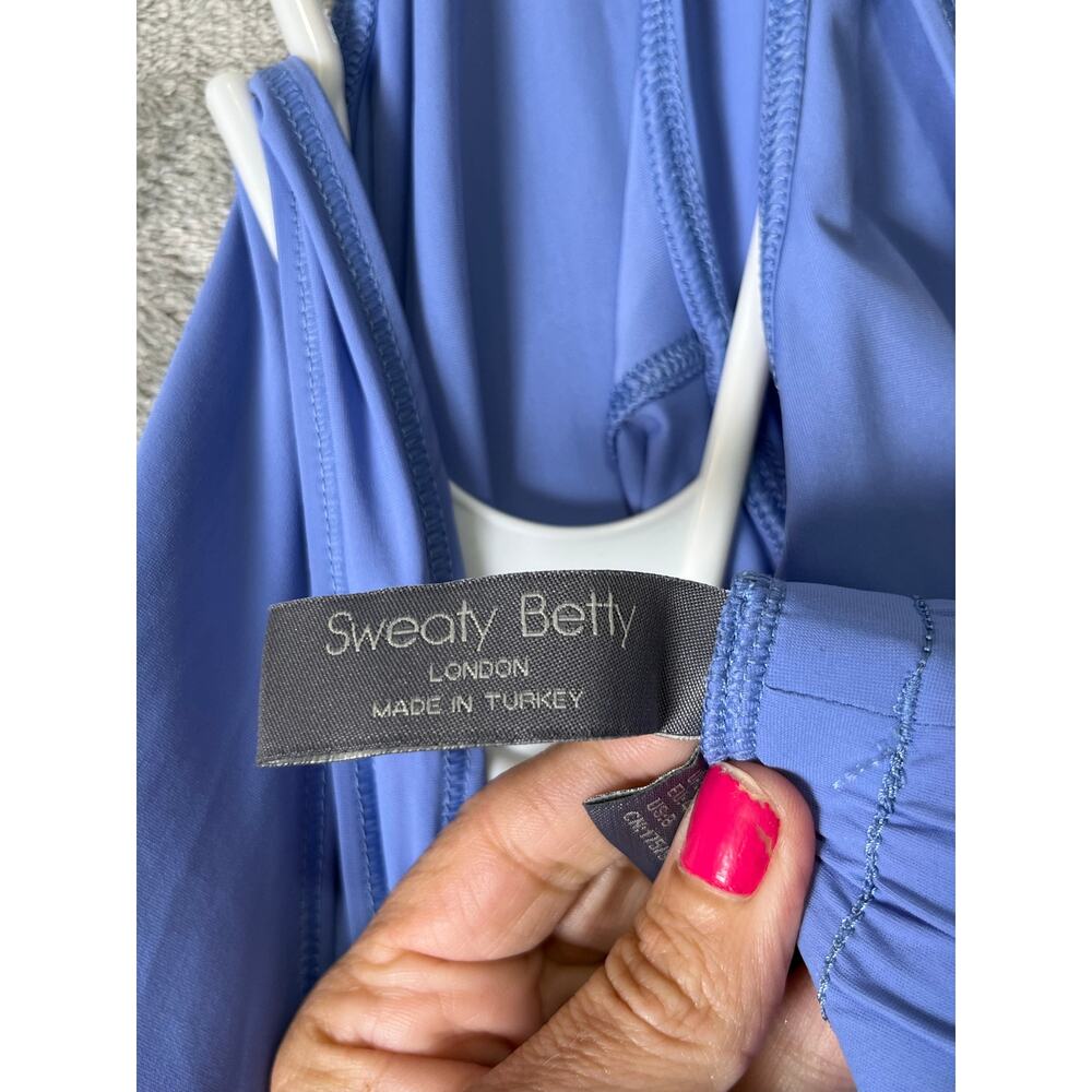 Sweaty Betty Racerback Jumpsuit Periwinkle Blue Relaxed Athleisure Size 8 - Picture 10 of 12